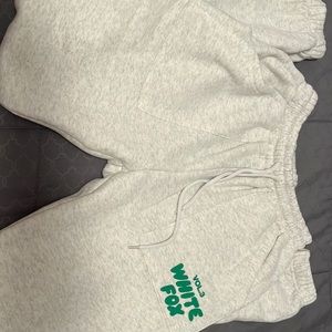 White fox offstage sweatpants glacier grey size xxs